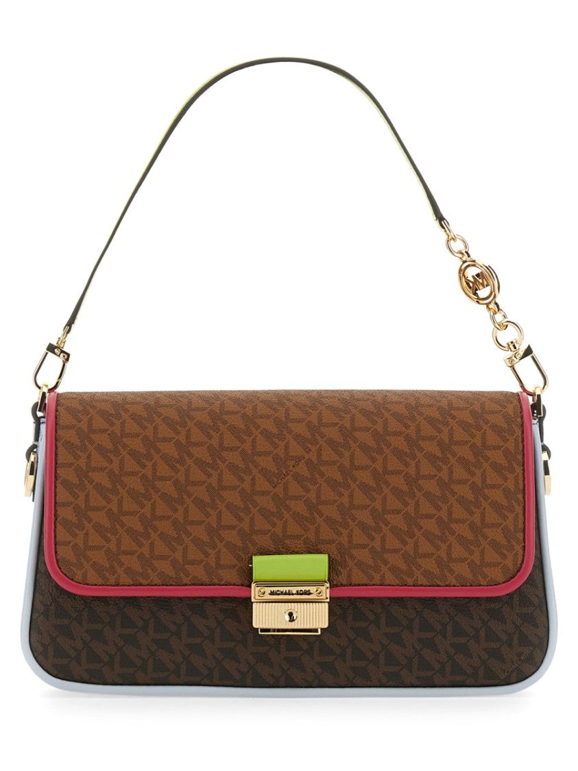 Michael Michael Kors Structured Monogram Shoulder Bag