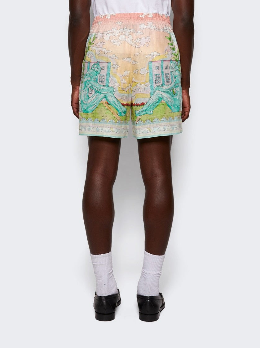 Casablanca Printed Drawstring Shorts