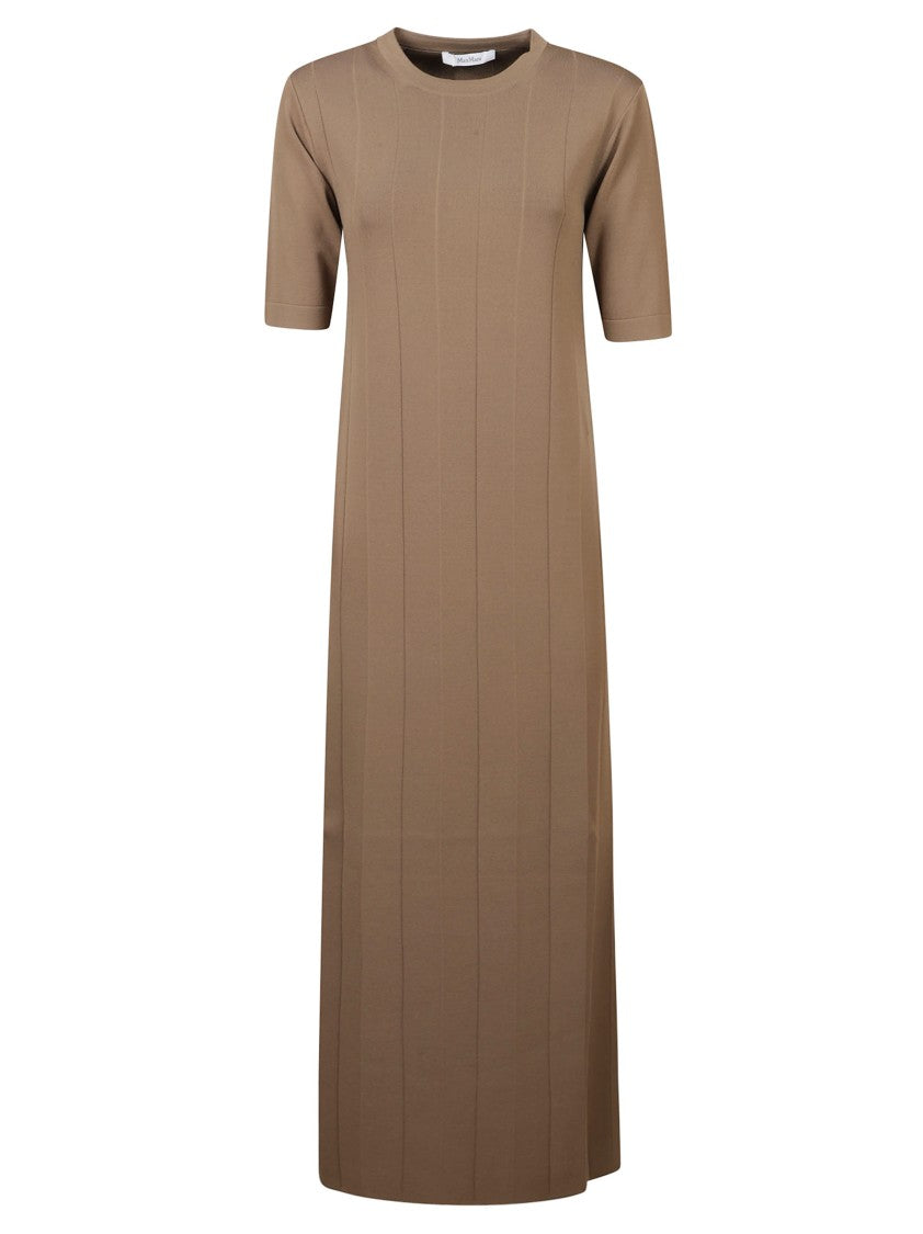 Max Mara Long Ribbed Maxi Dress
