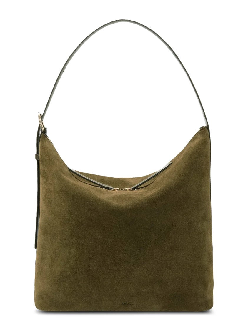 A.P.C. Rectangular Suede Handbag With Top Handle