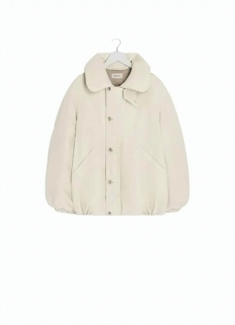 Lemaire Padded Bomber Jacket With Rounded Collar