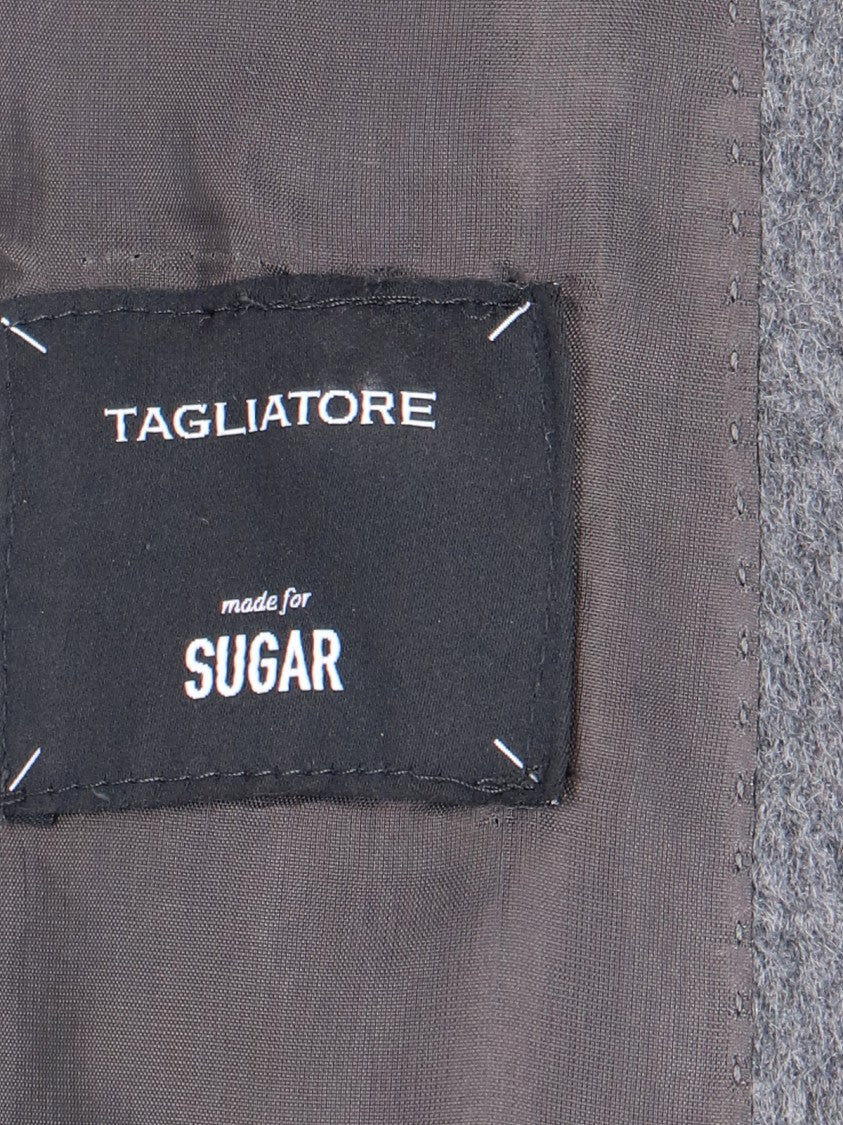 Tagliatore Grey Double-Breasted Cashmere Blazer
