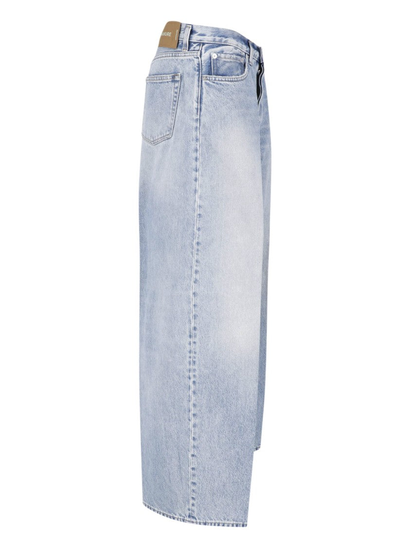 Haikure Wide-Leg Denim Jeans With Classic Five-Pocket Design