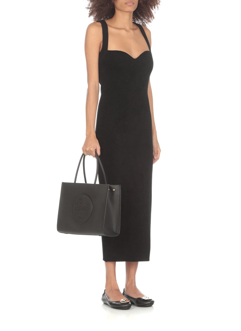 Tory Burch Black Ella Shopping Bag