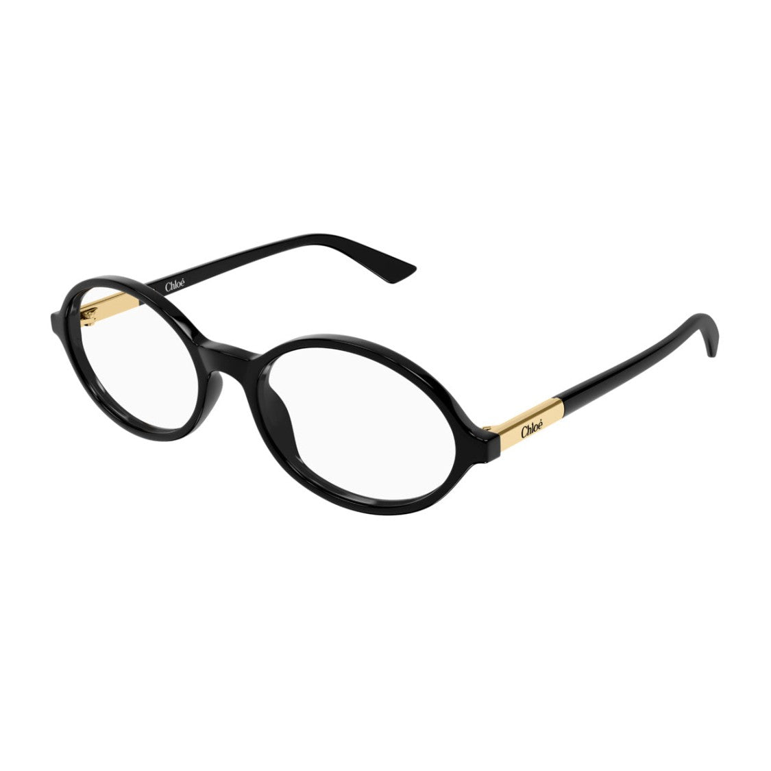 Chloé Oval Frame Sunglasses With Gold-Tone Accents And Recycled Acetate