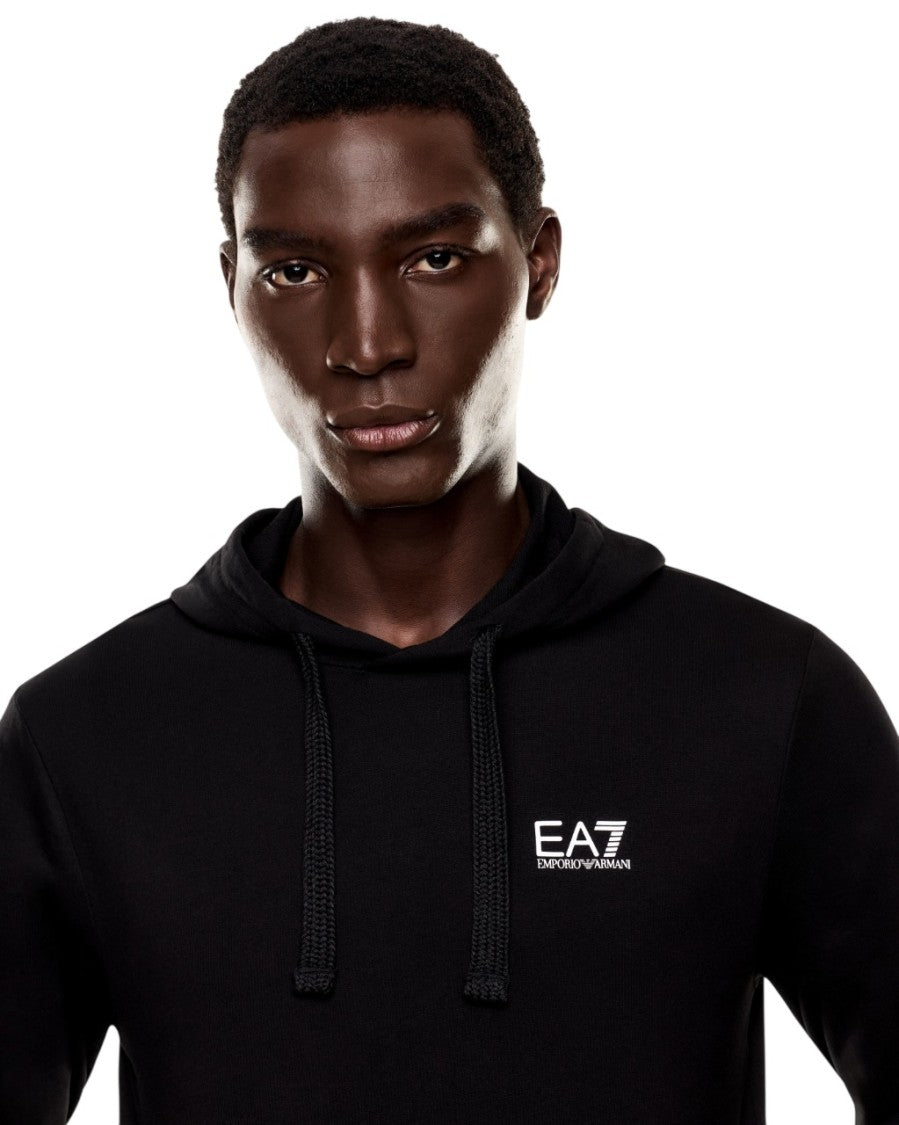 Ea7 Emporio Armani Regular Fit Hoodie With Drawstring