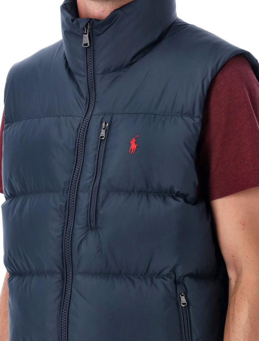 Polo Ralph Lauren Quilted Puffer Vest With High Collar
