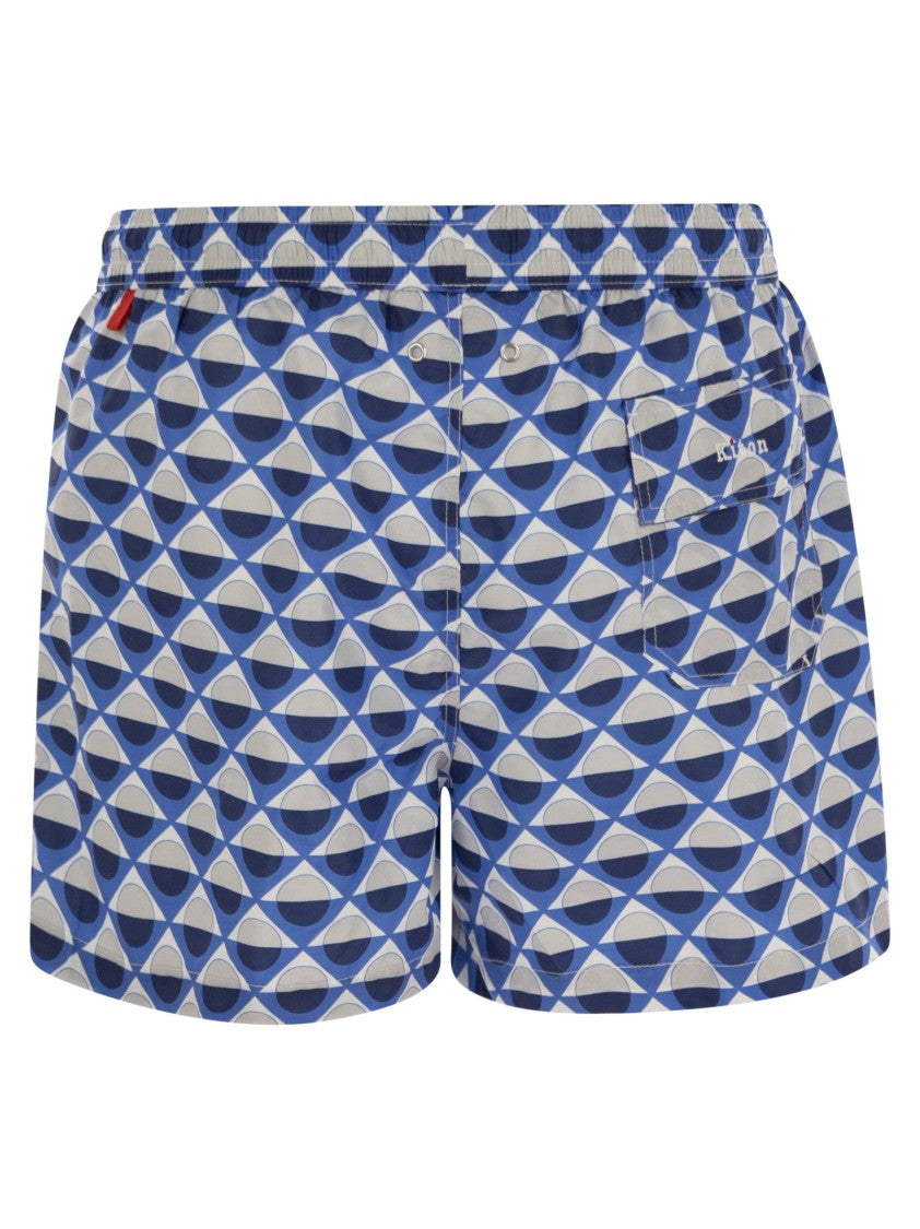 Kiton Patterned Beach Boxers