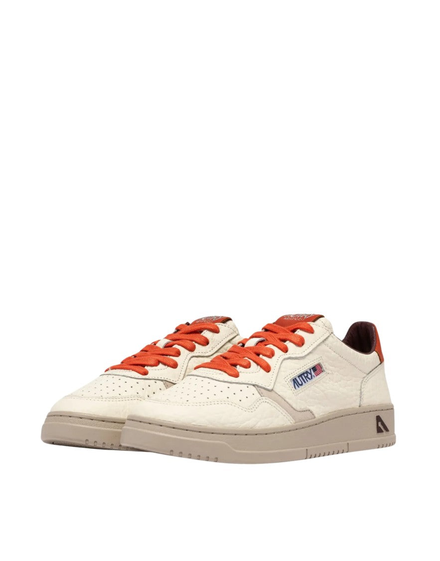 Autry Low-Top Sneakers With Textured Leather And Nubuck Accents