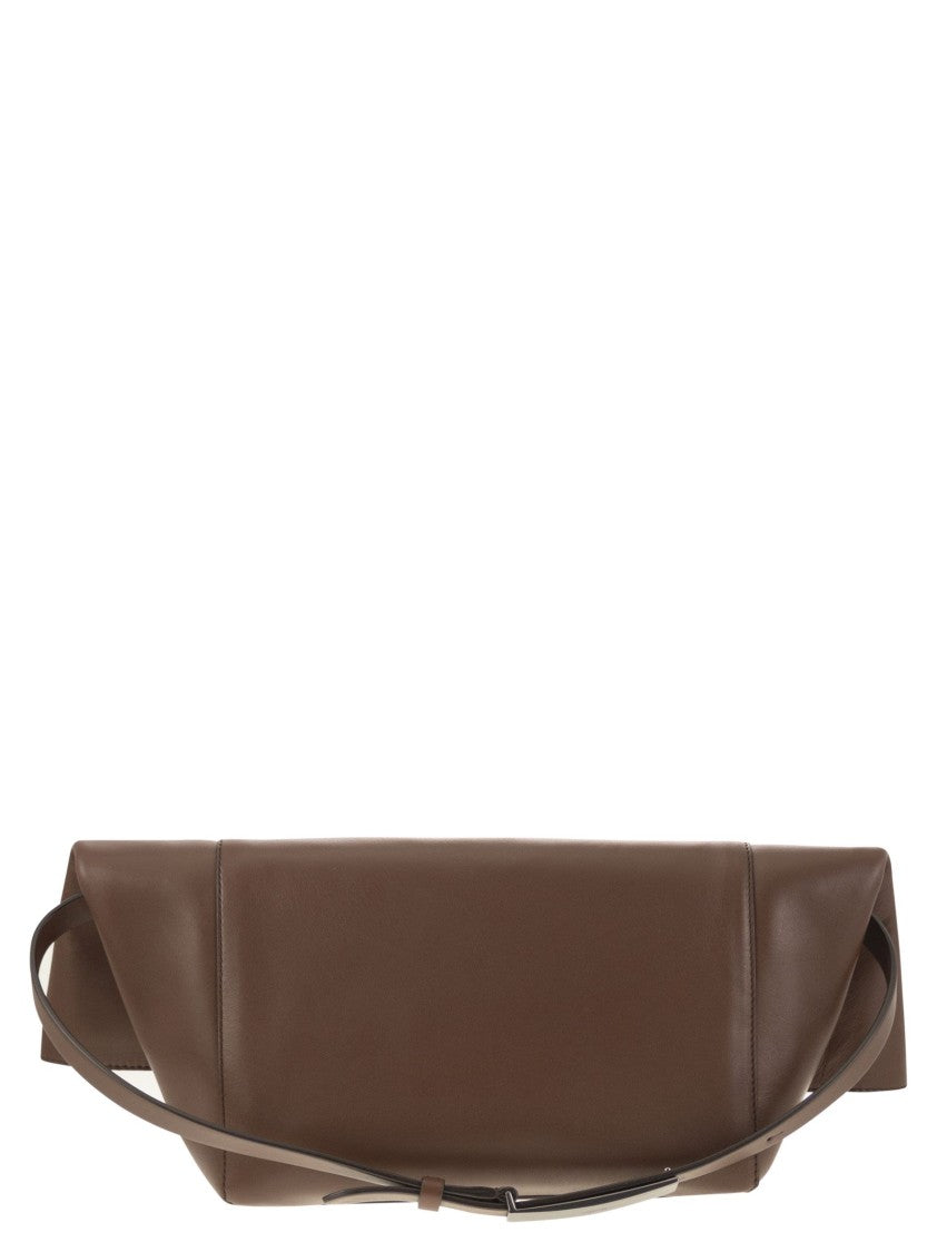 Max Mara Mmclaspclutch - Small Natural Leather Clutch Bag