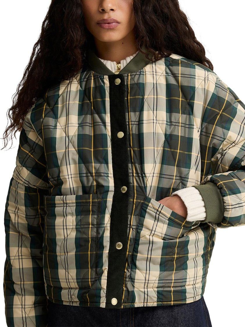 Barbour Reversible Quilted Jacket With Boxy Silhouette And Two-Tone Design