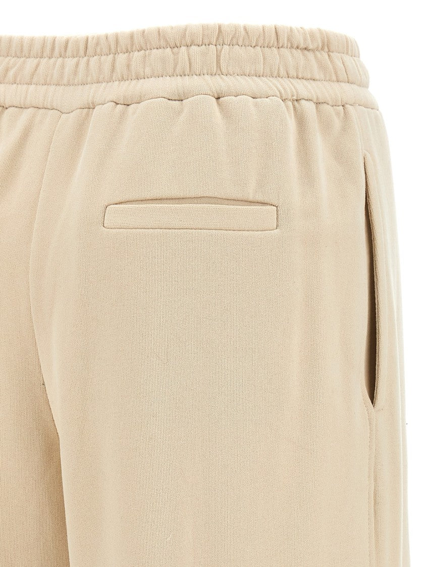 Brunello Cucinelli Wide-Leg Fleece Trousers With Adjustable Drawstring