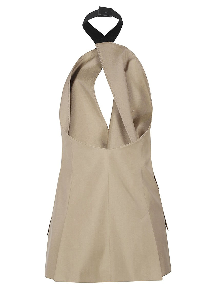 Max Mara Halter Neck Sleeveless Jacket