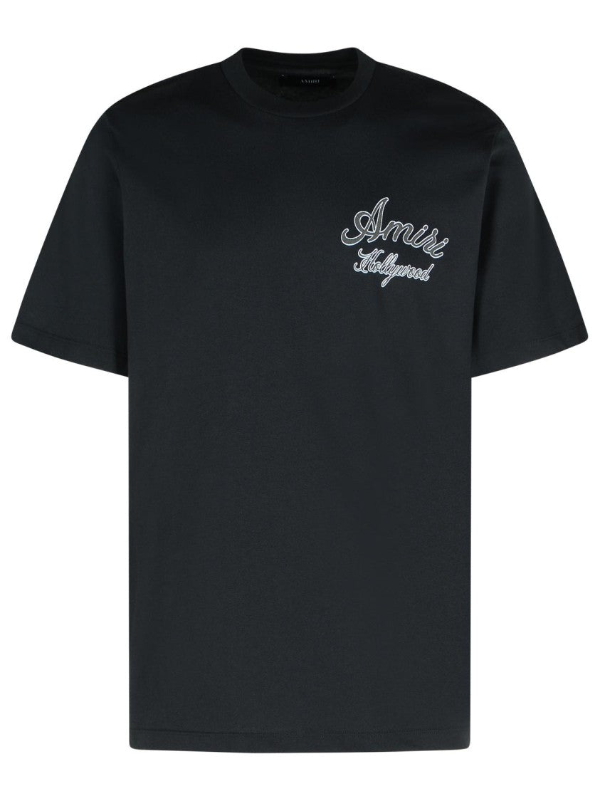 Amiri Hollywood' Black Cotton T-Shirt