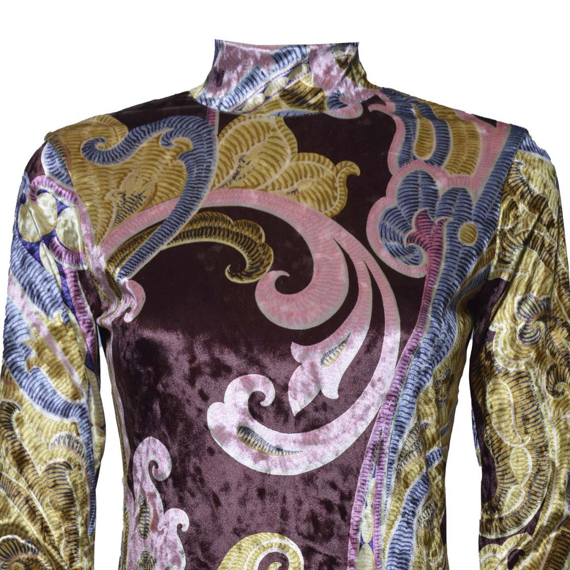 Etro Fitted Top In Multicolored Printed Chenille