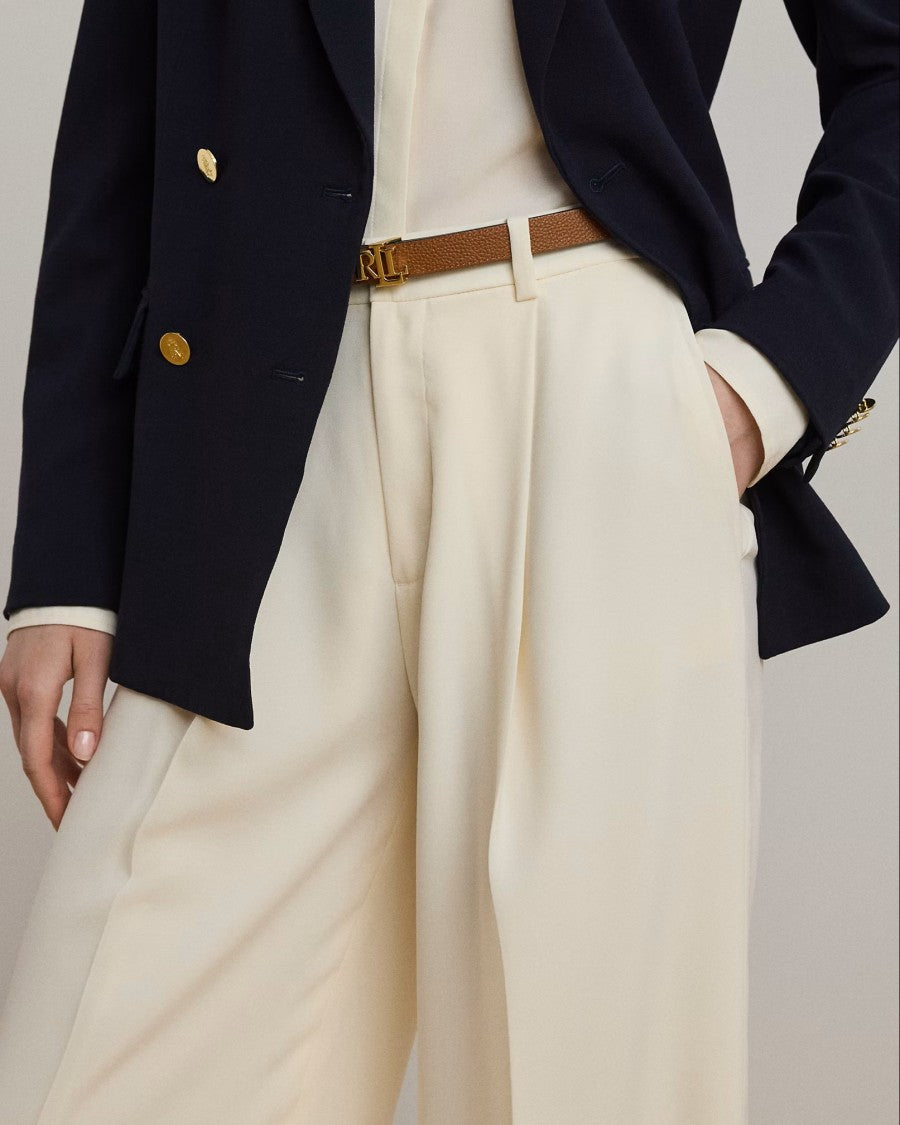 Lauren Ralph Lauren Kirahn Full-Length Pleated Triple Ggt-R Pants