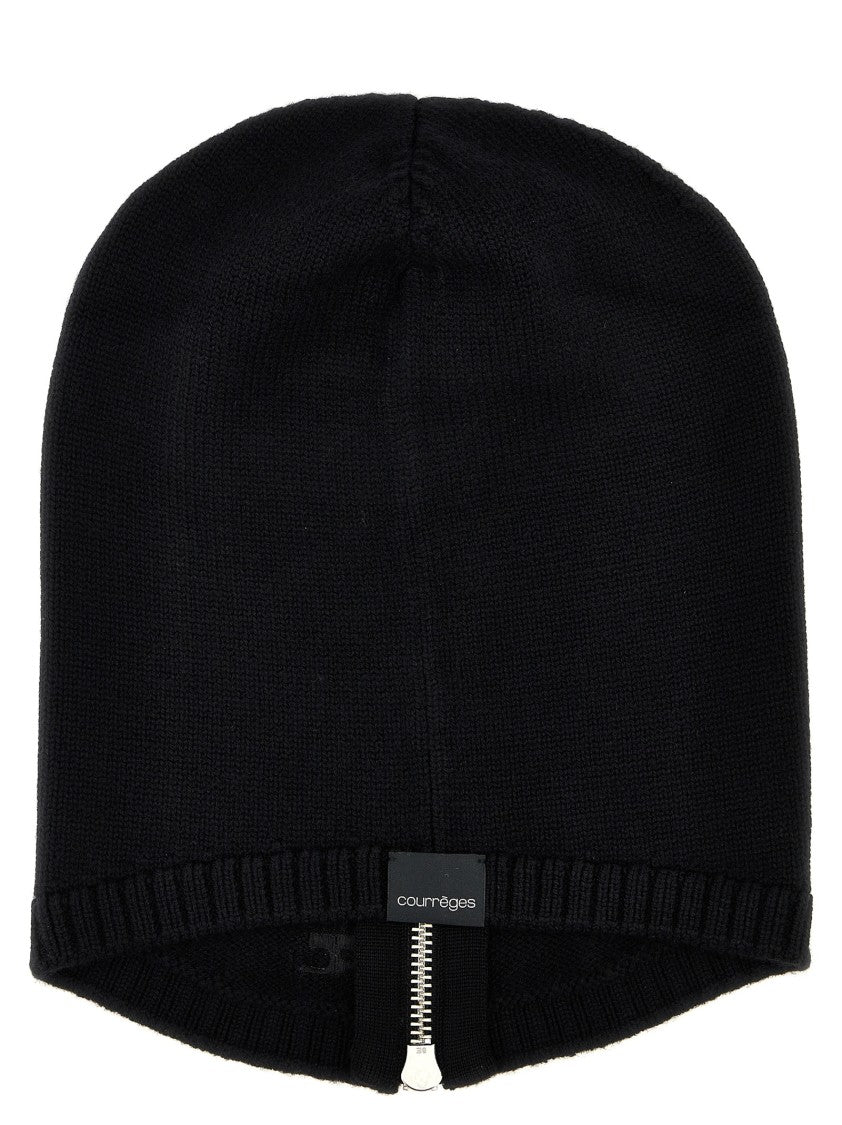 Courrèges 'Zipped Wool' Balaclava