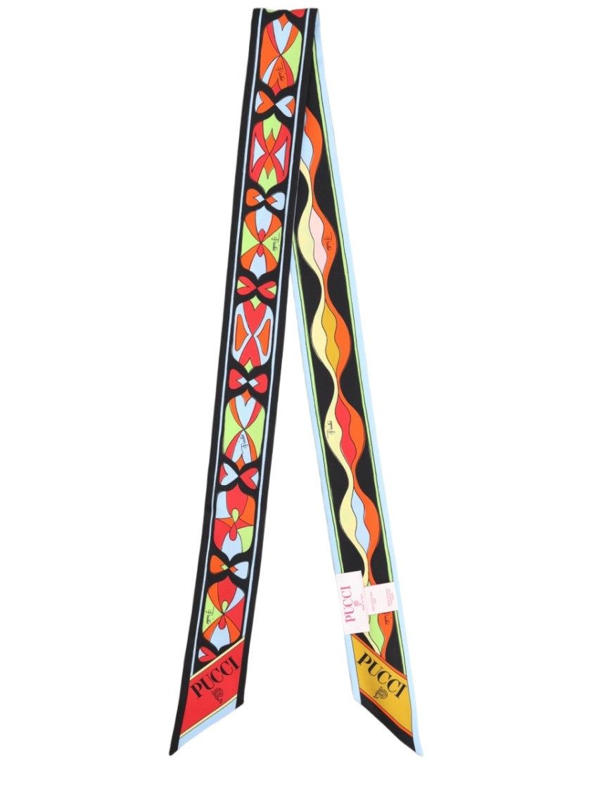 Pucci Multicolor Geometric Silk Foulard