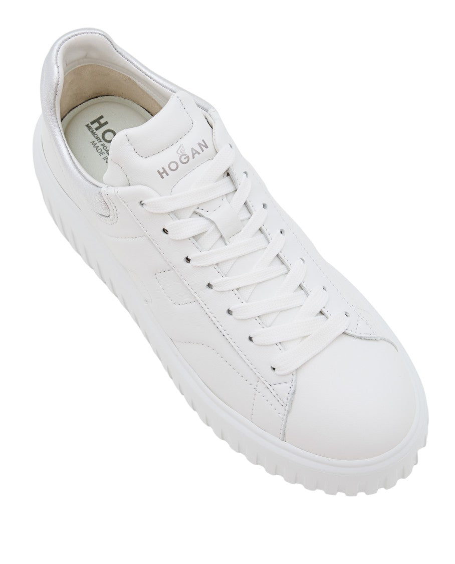 Hogan H-Stripes Lace Up Sneakers