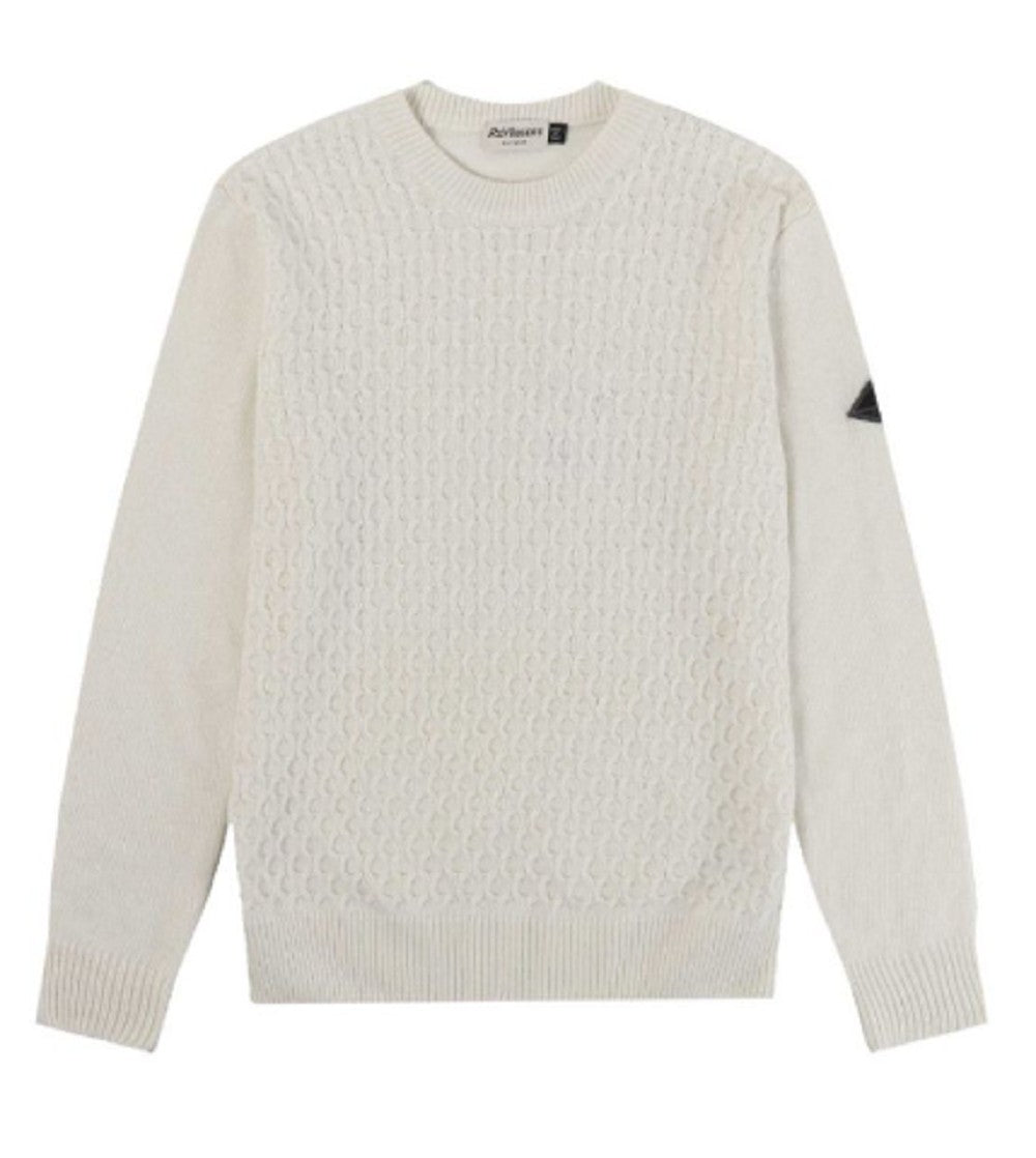 Roy Rogers Hazelnut Pattern Crew Neck Logo Sweater