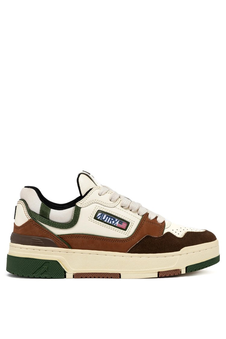 Autry Clc Women’S Basket Sneakers Green-Brown