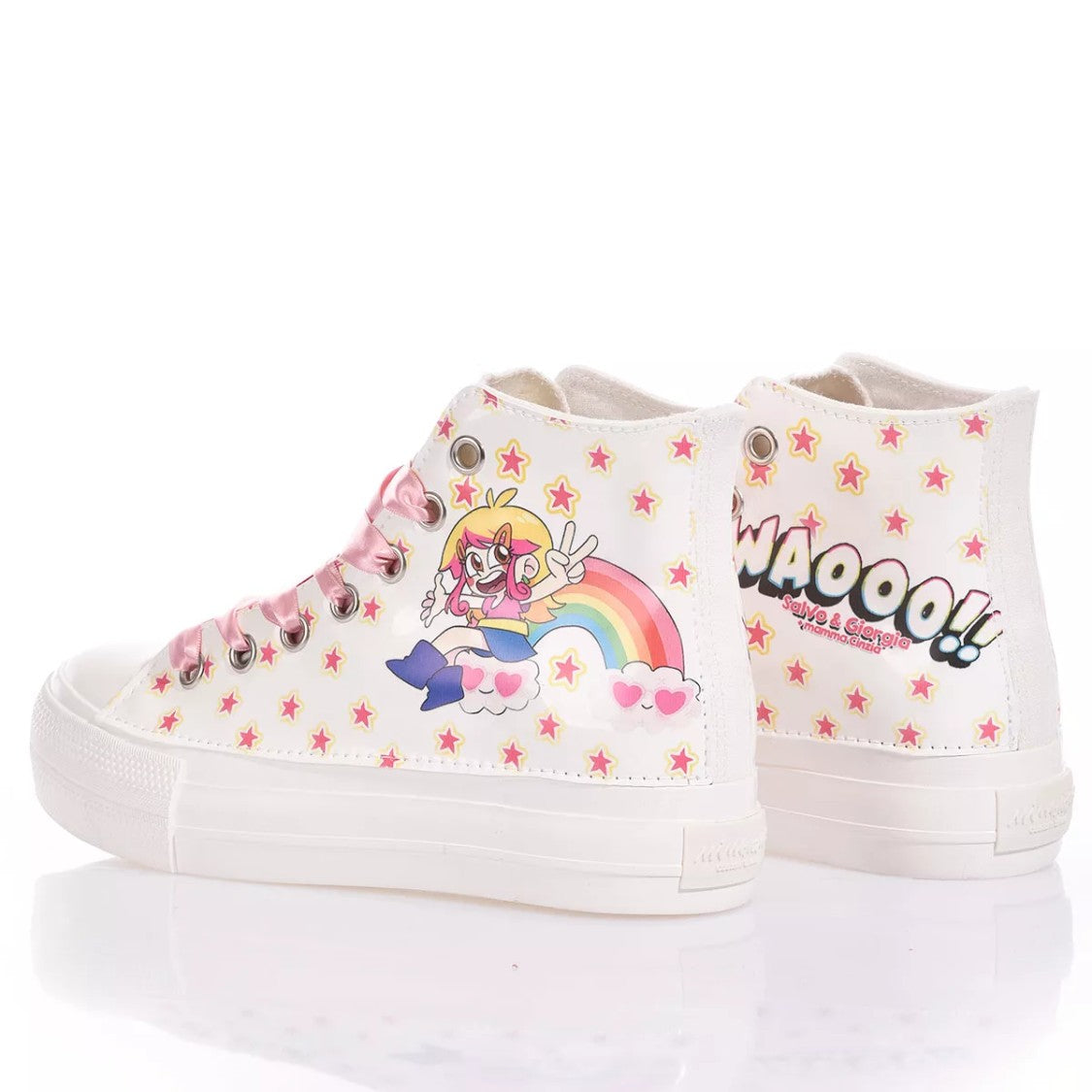 Mimanera Airlines Platform Pink Sneaker