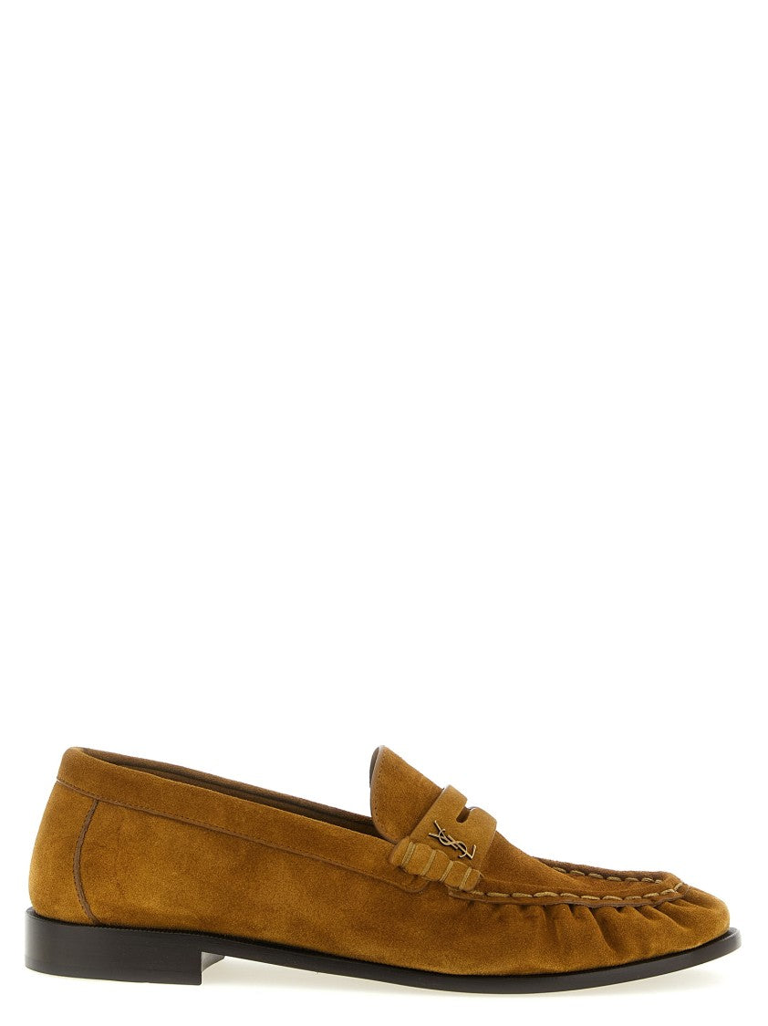 Saint Laurent 'Le Loafer' Suede Cassandra Loafers