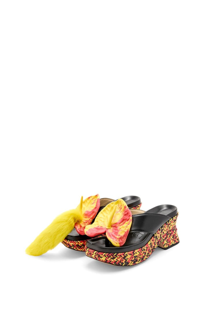 Loewe Loewe Petal Flatform Sandal 90