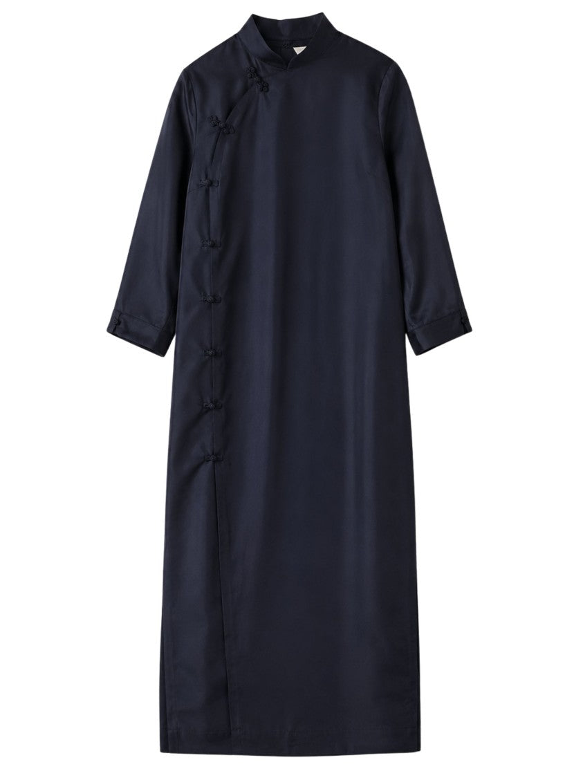 Róhe Blue Satin Long Day Dress