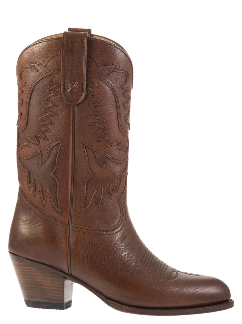 Polo Ralph Lauren Leather Cowboy Boots
