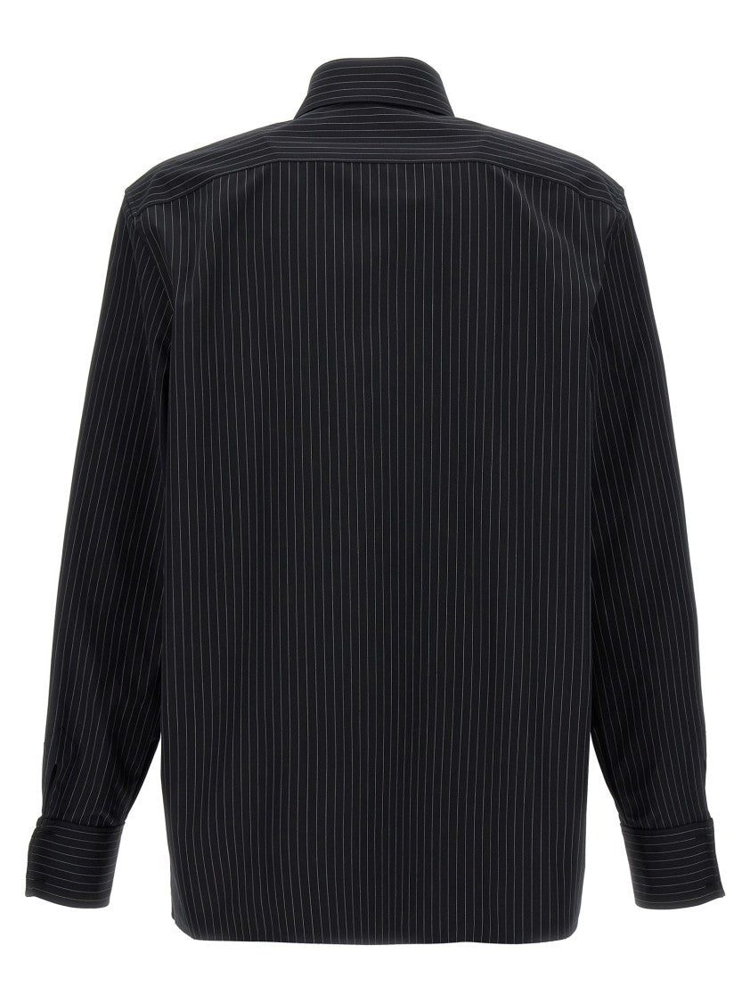 Saint Laurent Vertical Stripe Cotton Shirt