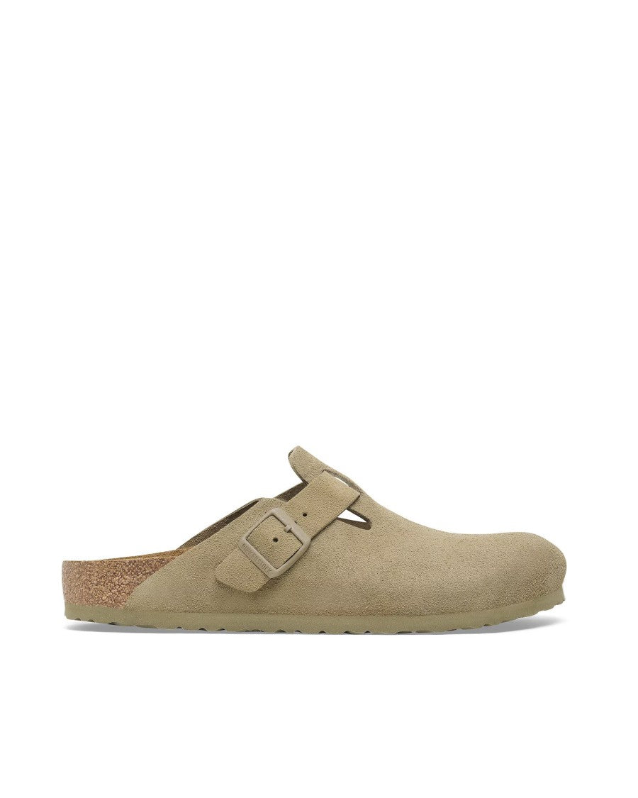Birkenstock Innovative Suede Slip-On Clog With Cork Footbed