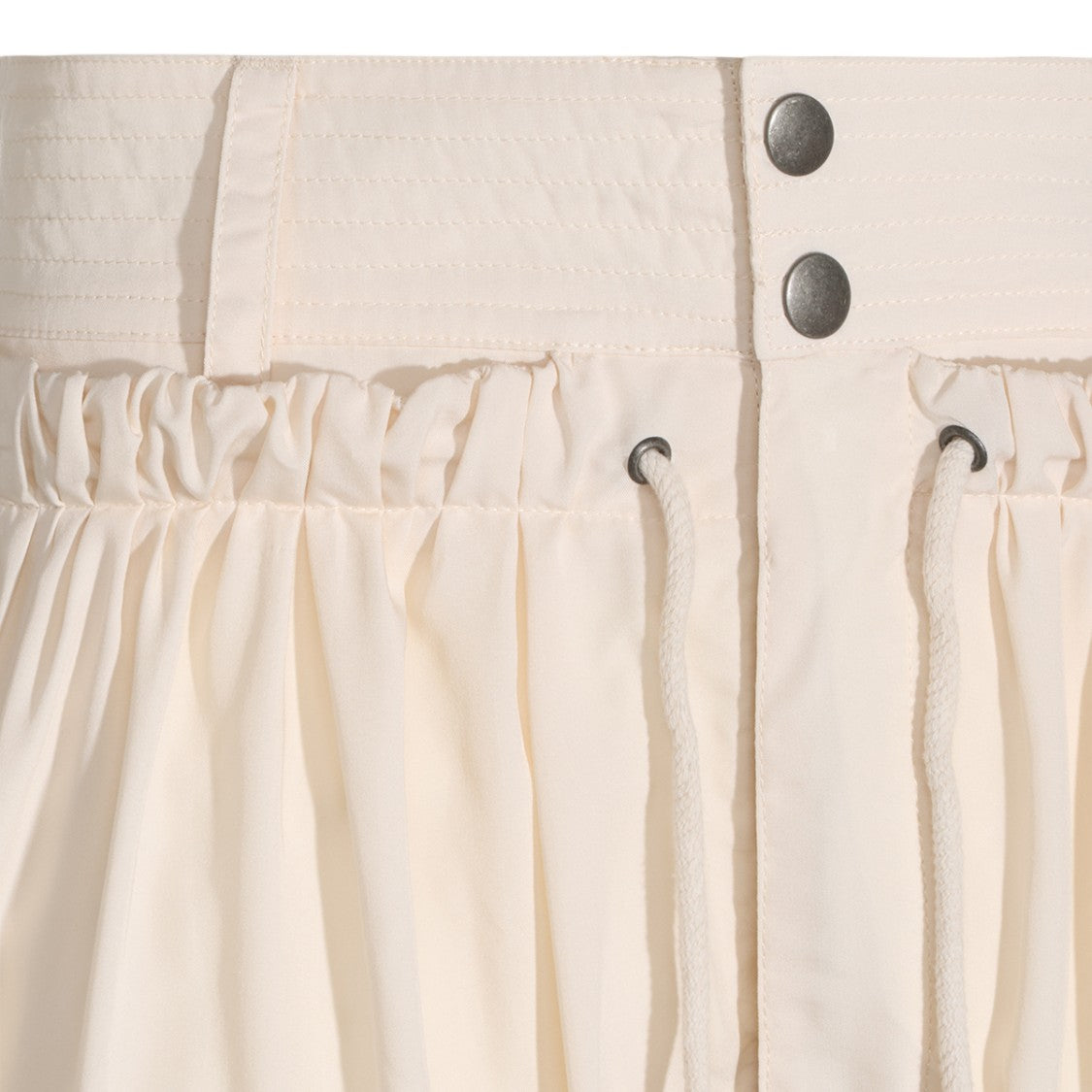 Isabel Marant High-Waisted Trousers With Gathered Detail And Metallic Accents