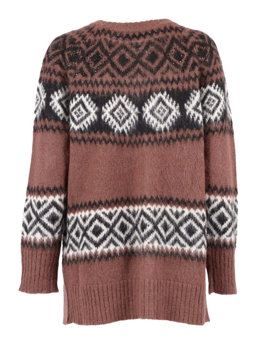 Ermanno Scervino Soft White Alpaca Blend Cardigan With Button-Down Front