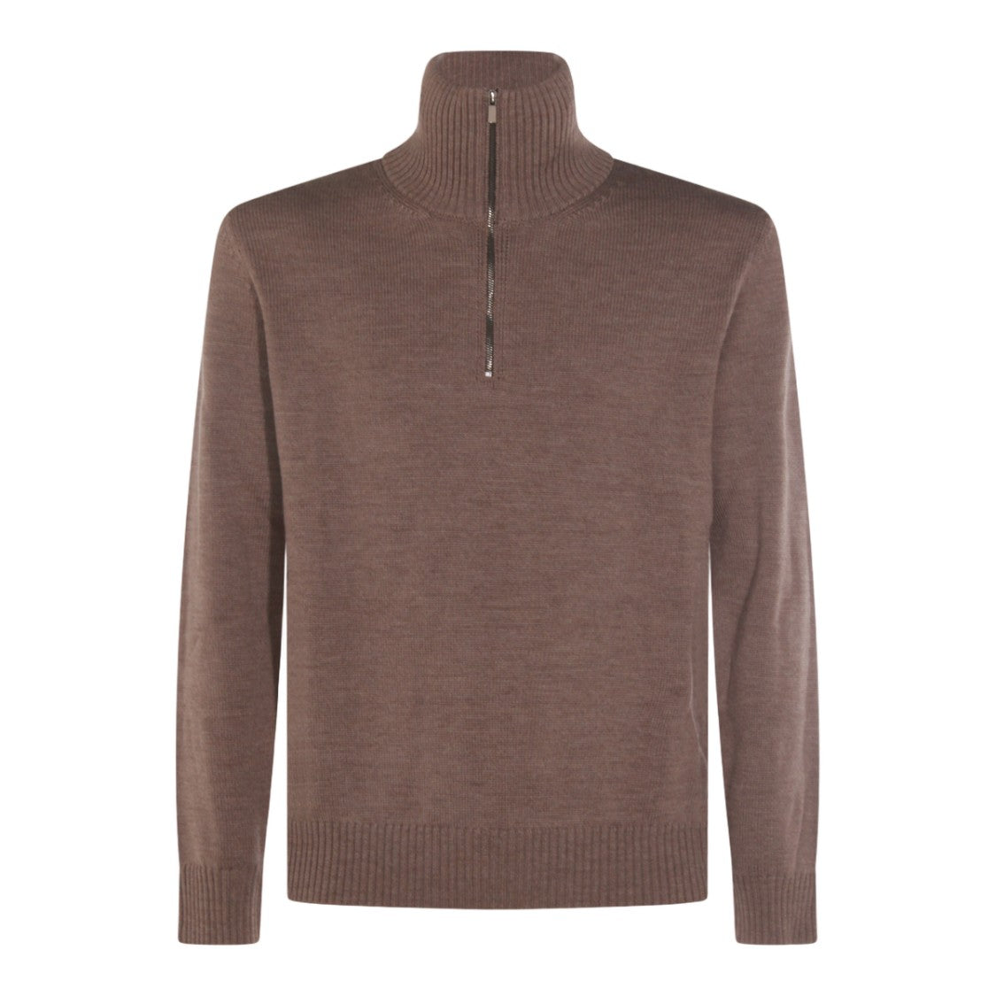 Altea High Ribbed Collar Half-Zip Sweater
