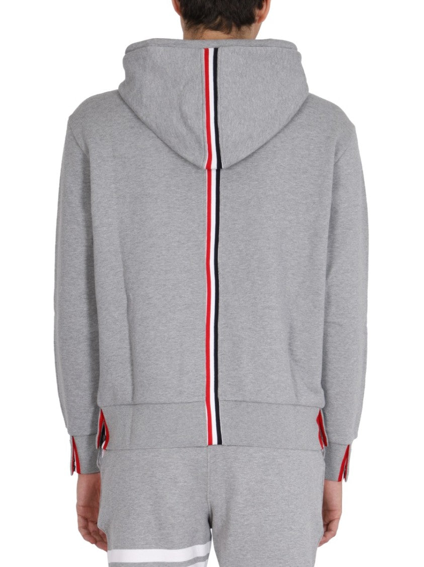 Thom Browne Hooded Sweatshirt With Drawstring