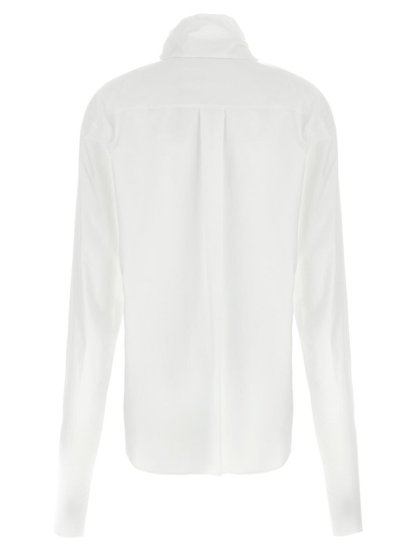 Alberta Ferretti Refined Cotton Poplin Tie Shirt