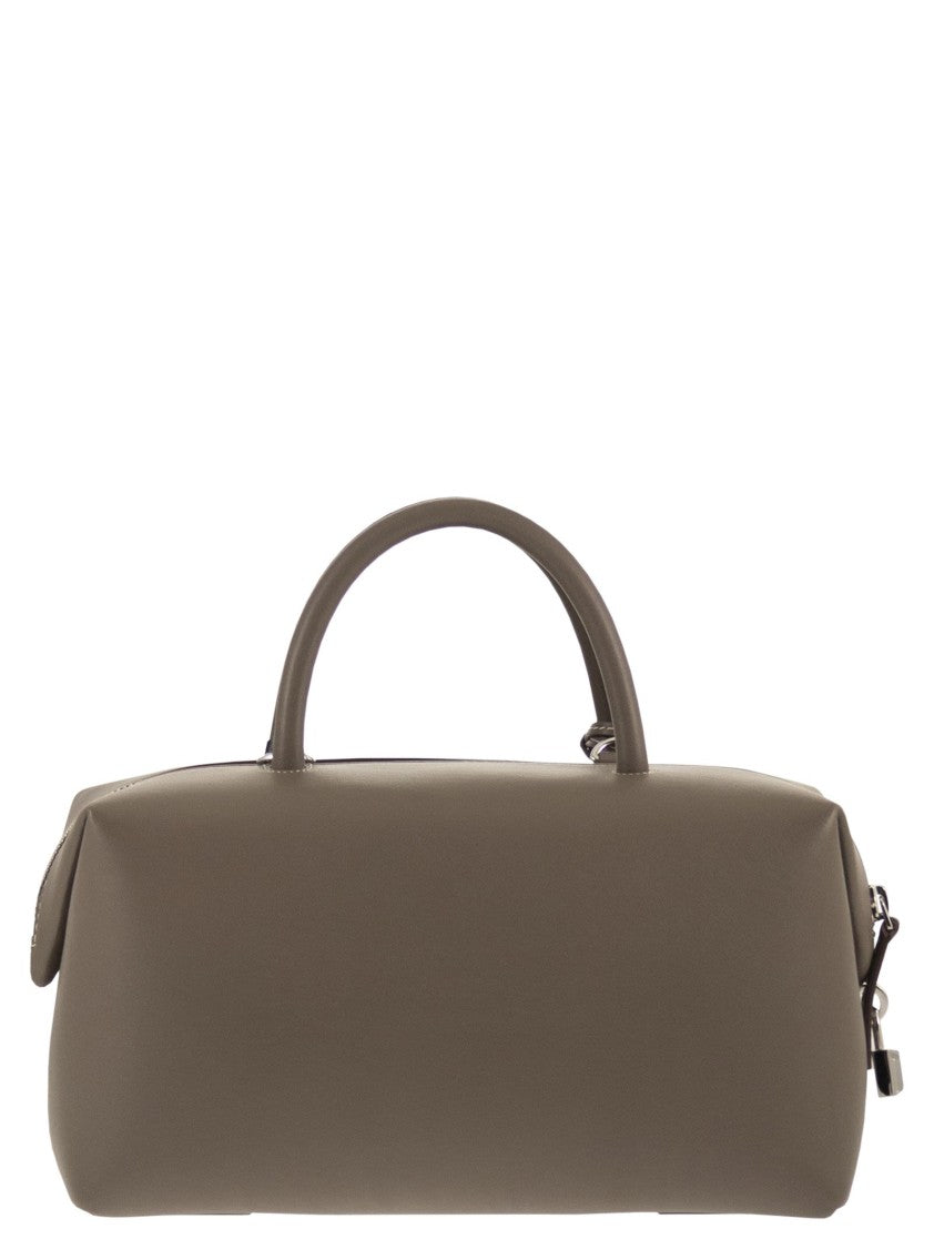 Max Mara Holdallm - Medium Satchel In Natural Leather