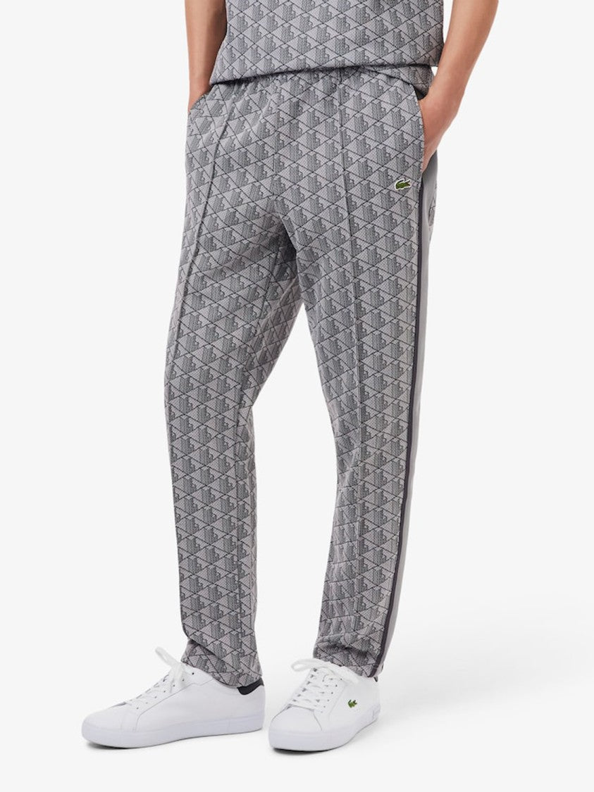 Lacoste Geometric Patterned Elastic Cuff Pants