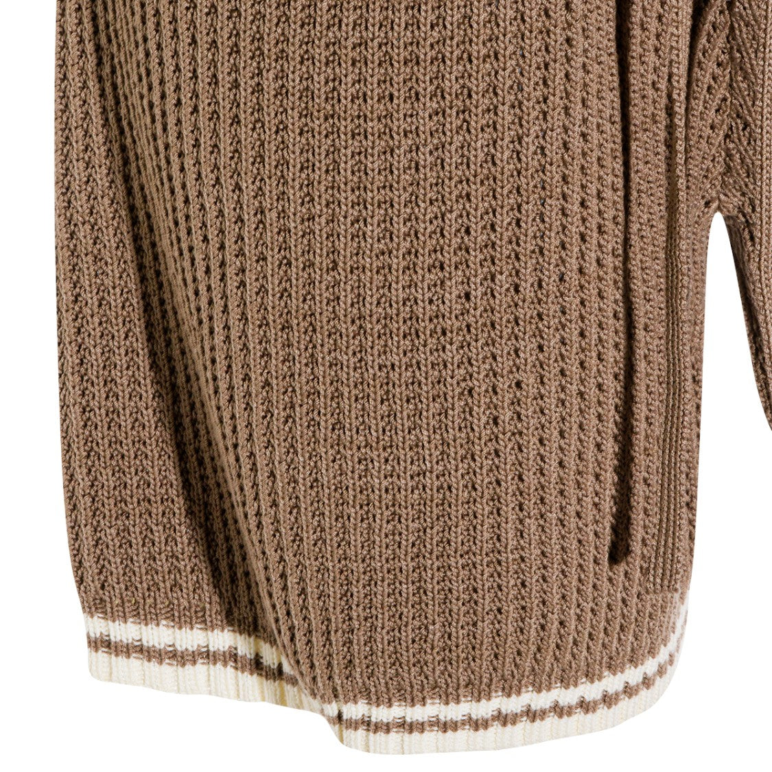 Golden Goose Textured Knit Shorts With Ribbed Waistband