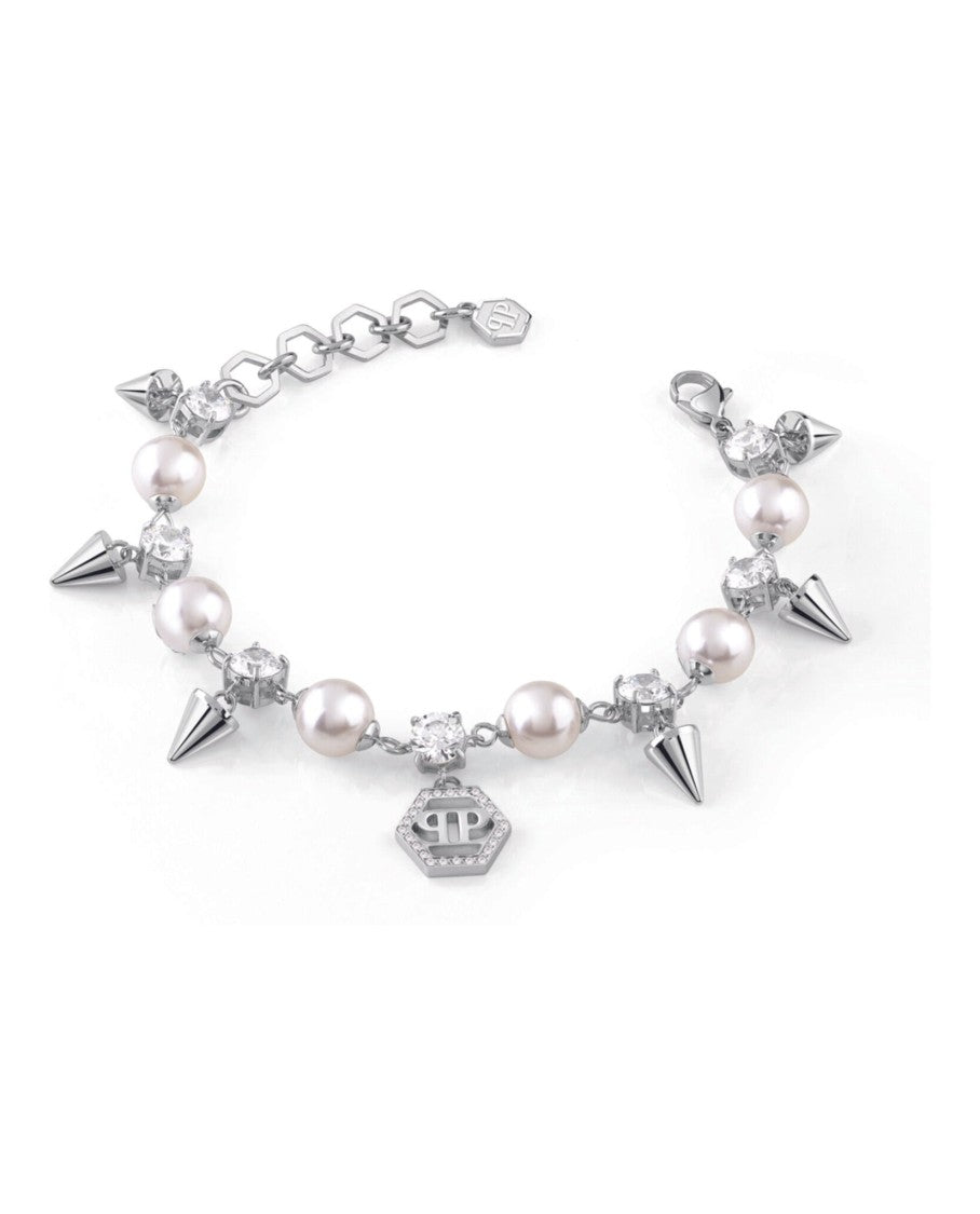 Philipp Plein Rhapsody Bracelet With Polyresin Pearls And Preciosa Crystals
