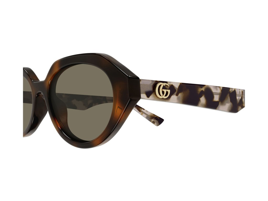 Gucci Tortoiseshell Gg2178s Geometric Sunglasses