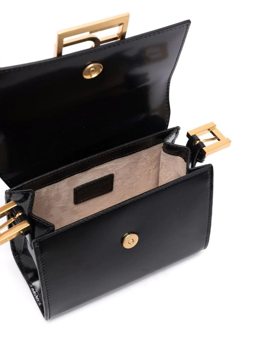 By Far Fran Black Leather Handbag