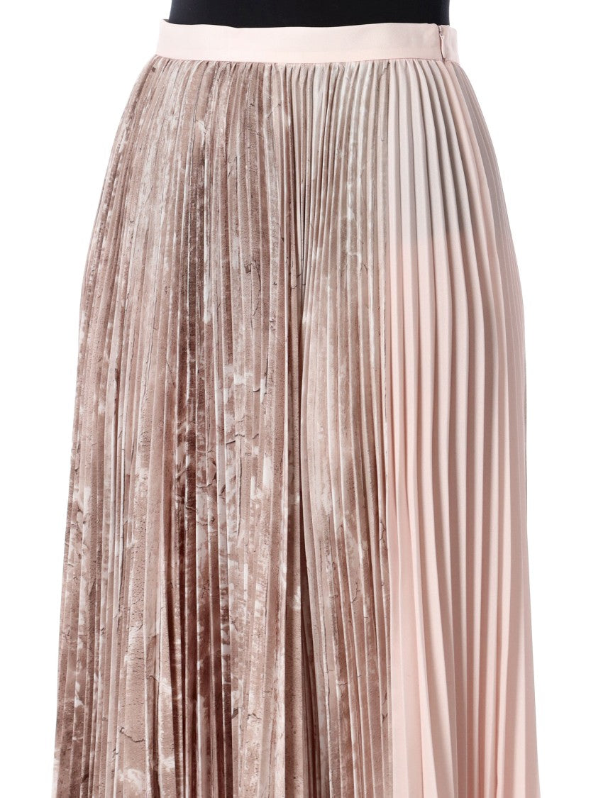 Fabiana Filippi Pleated Maxi Skirt Rose