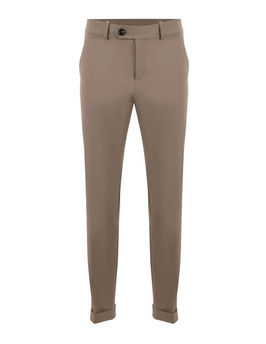 Rrd Brown Slim Fit Tailored Pants