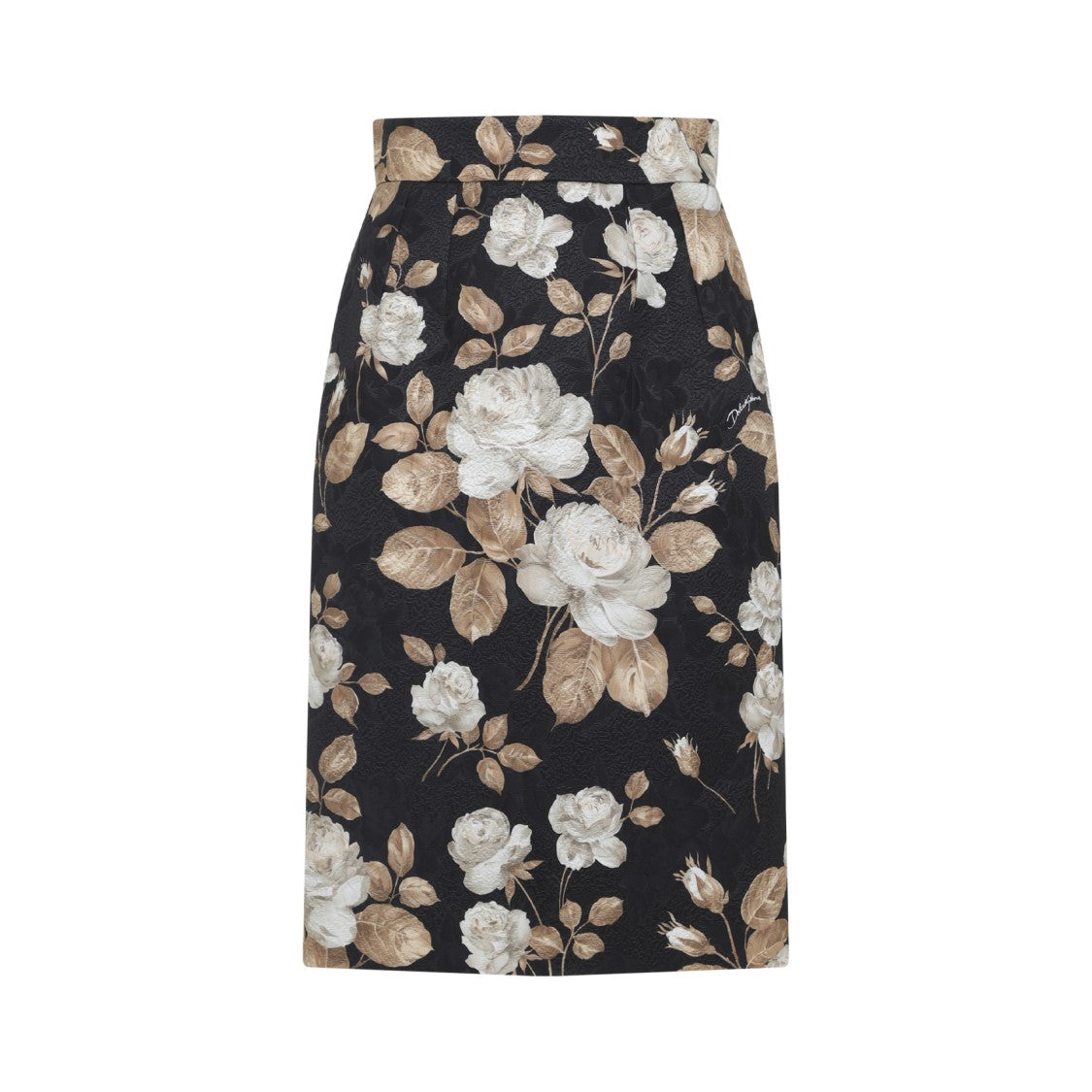 Dolce & Gabbana Multicolour Jacquard Floral Skirt
