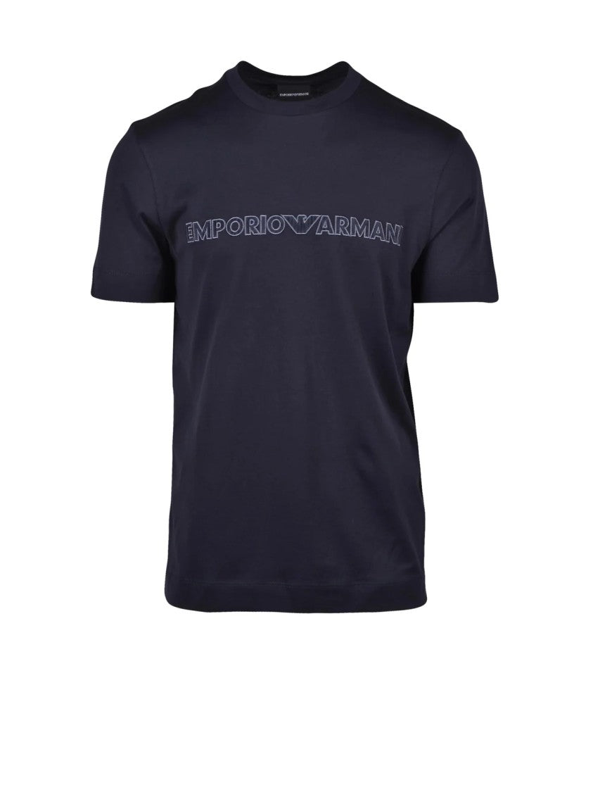 Emporio Armani Classic Crew Neck T-Shirt With Tonal Logo