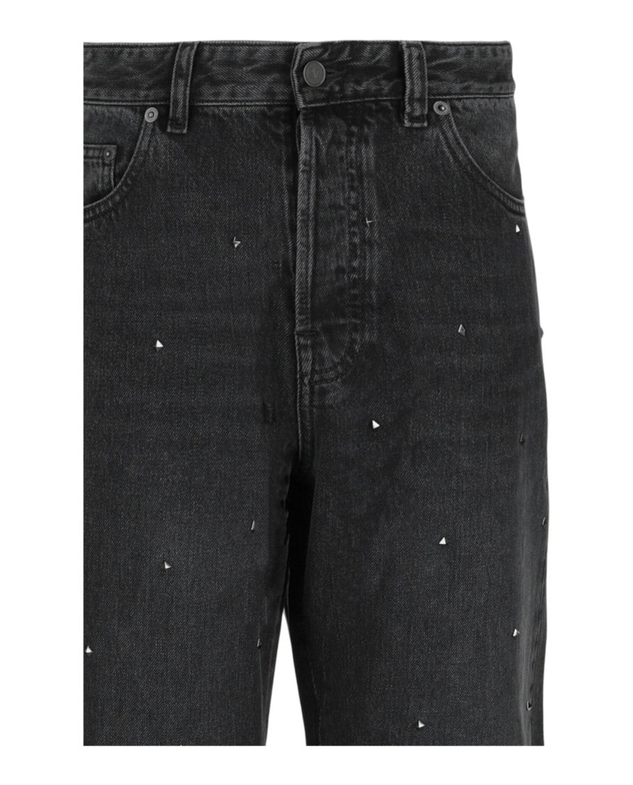 Valentino Rockstud Spike Denim Trousers