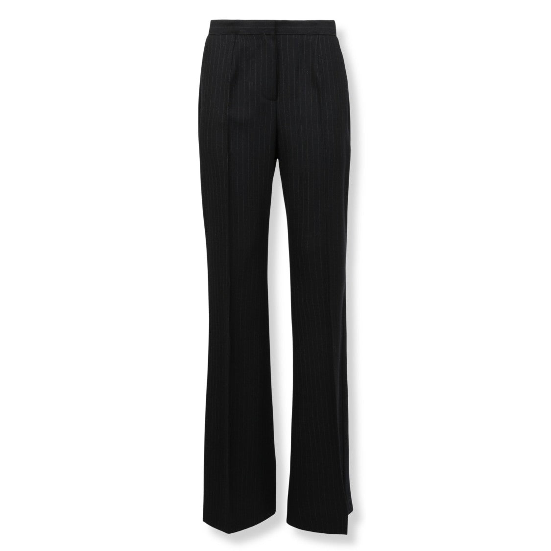 Kiton Pinstripe High-Waist Straight Pants