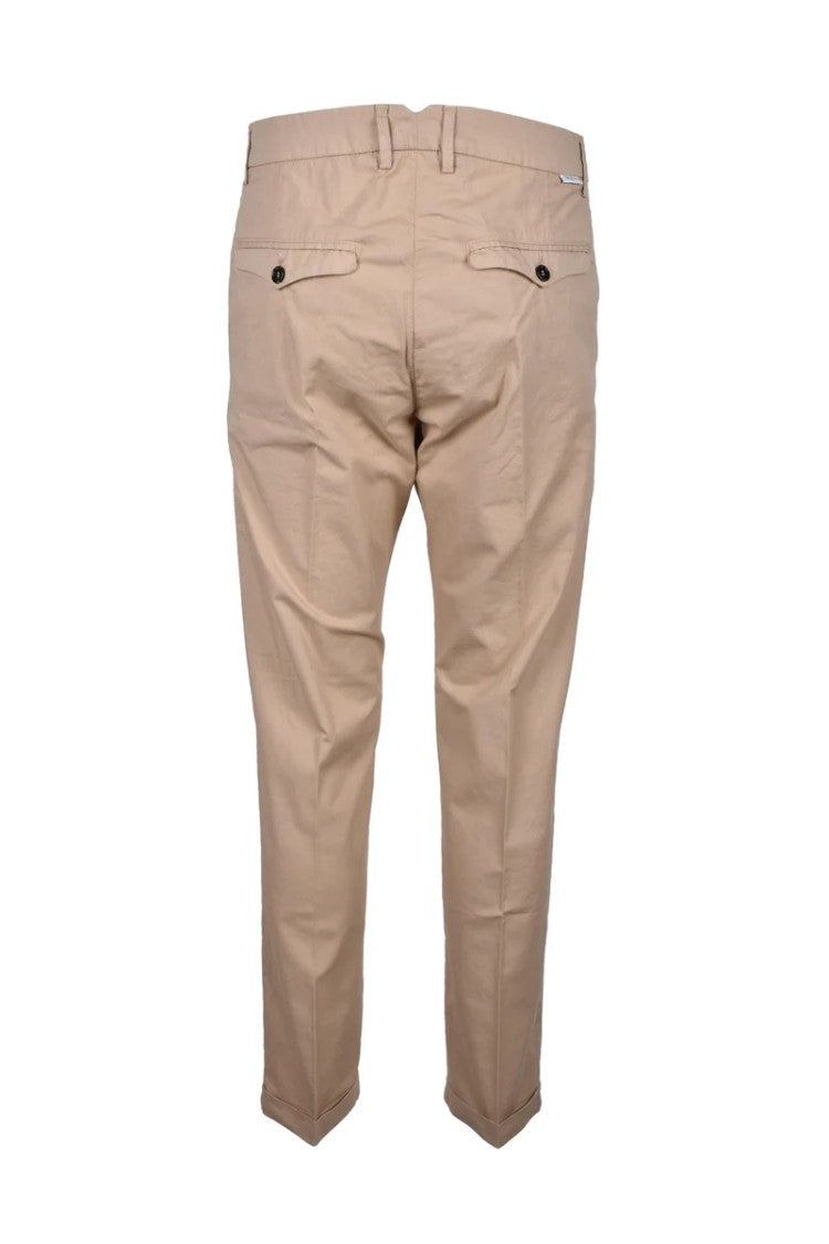 True Nyc Beige Stretch Cotton Pants